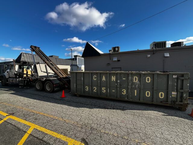 Can-Do Services dumpster unloaded